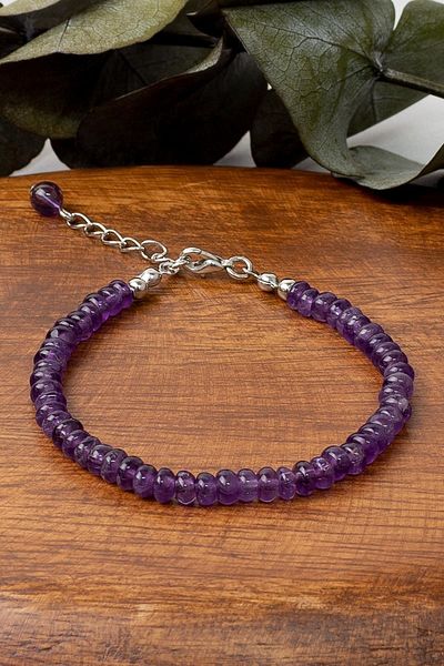 Dünya Doğal Taş Amethyst Stone Bracelet
