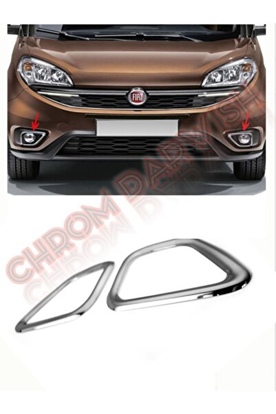 darwish Fiat Doblo Krom Sis Farı Çerçevesi 2015 Üzeri Paslanmaz Çelik