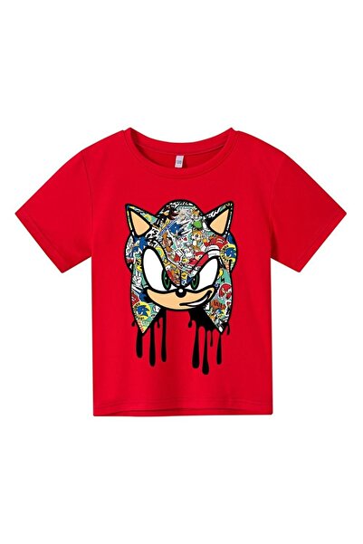 GALASHOP Sonic Print Men's Cotton Short Sleeve T-Shirts2