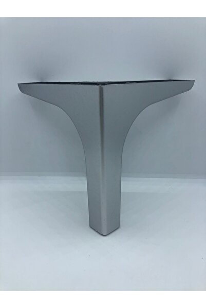 KARAKOÇ Plastic, 14*15*15 Cm Silver Armchair, Armchair, Furniture Leg (4 Pieces)