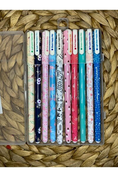 Notpa مجموعة أقلام جل منقوشة بالزهور من نوتابا مكونة من 10 قطع