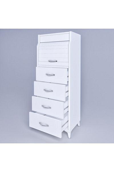 AYSİMAHOME Bread Cabinet with Drawers Bread Storage Cabinet