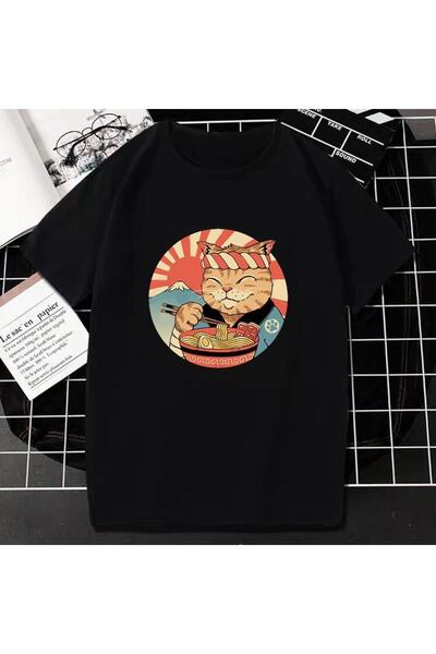 GALASHOP تيشيرتات للقطط كاواي كاتانا للجنسين Mod4378
