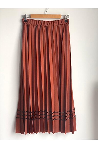 NOBLE STORE Fusta plisată pentru mamă cu talie elastică