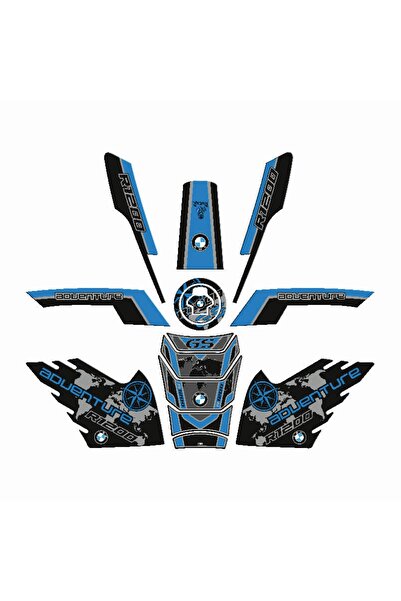 gogo premium BMW GS R1200 UYUMLU Tank Pad SET 003