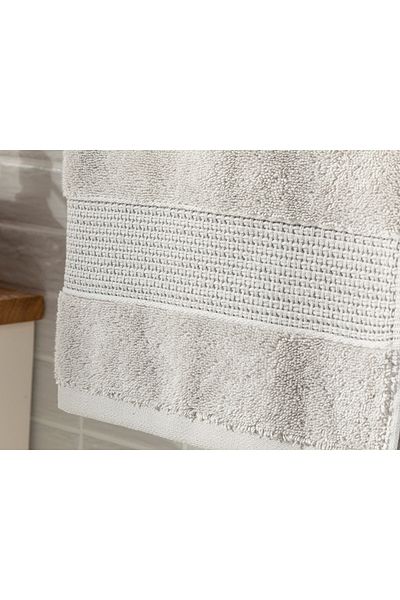 English Home GraY Deluxe Cotton Low Twist Face Towel - 50x70 Cm