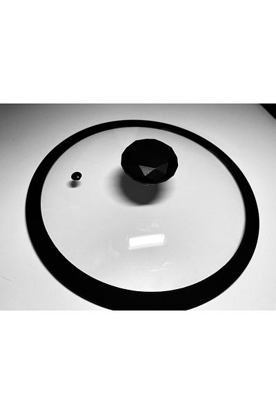 SLKNMTFK Silicone Pot Glass Lid 18 Cm