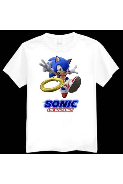 GALASHOP تي شيرت مطبوع عليه صورة سونيك القنفذ للأطفال