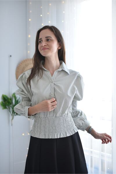 Ceedy butikk Bel Lastikli Gömlek