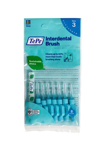 TePe Interface Brush 0.6 Mm Blue 8 Pieces