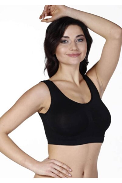 by İGP Ženski crni grudnjak sa debelim naramenicama i podstavom Oblikuje figuru