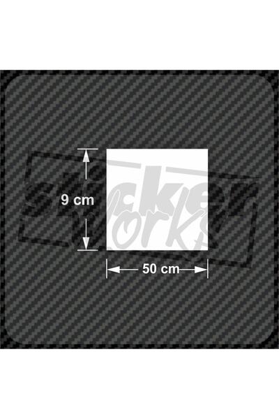 Sticker Works ملصق ثابت للزجاج الأمامي