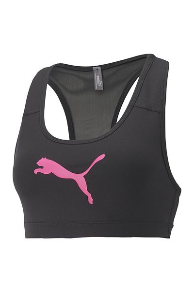 PUMA Sports Bra - Black and Pink - Size Small