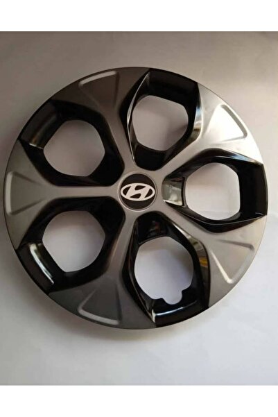 Hyundai Accent Era uyumlu 14"inç Kırılmaz 4 Adet 1 Takım Siyah Gri Jant Kapağı