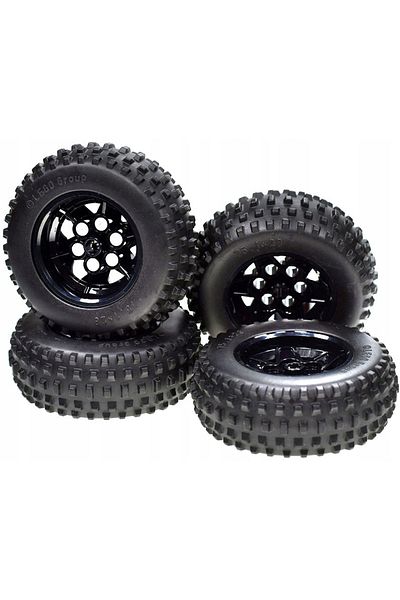 LEGO Original Technic Accessory Custom Moc Tire 75.1 X 28 Black Giant Size Serrated Wheel Black 4 Rim