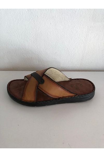 BBR Мъжки чехли Естествена кожа