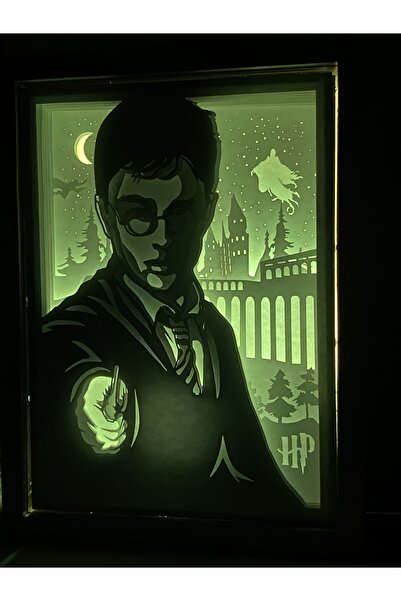 Lightbox 3d Gece Lambası - Light Box - Gölge Kutusu Harry Potter2
