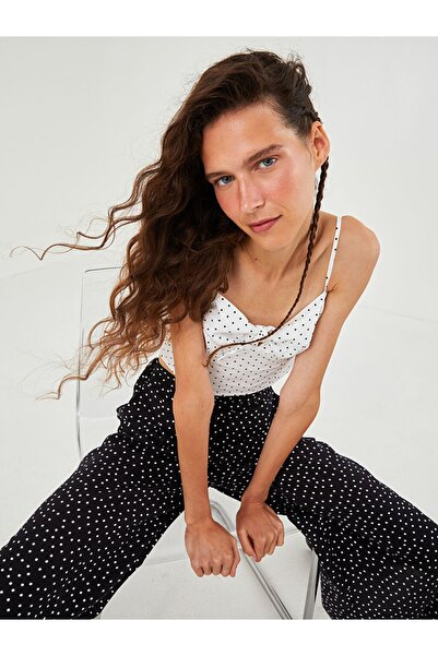 LC Waikiki Kalp Yaka Askılı Puantiyeli Pamuklu Kadın Büstiyer