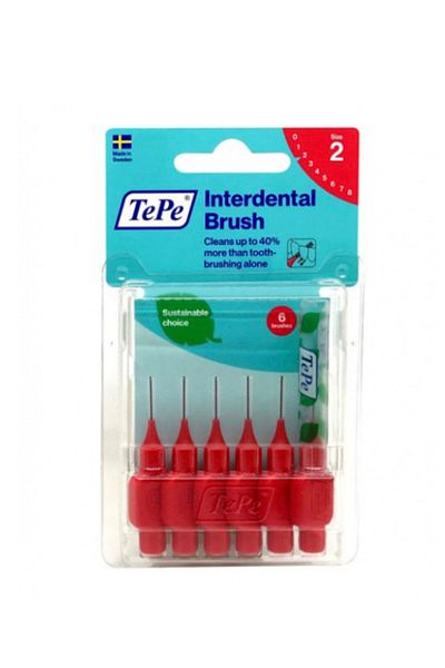 TePe T182 0.5 mm Red 6 Interface Toothbrush