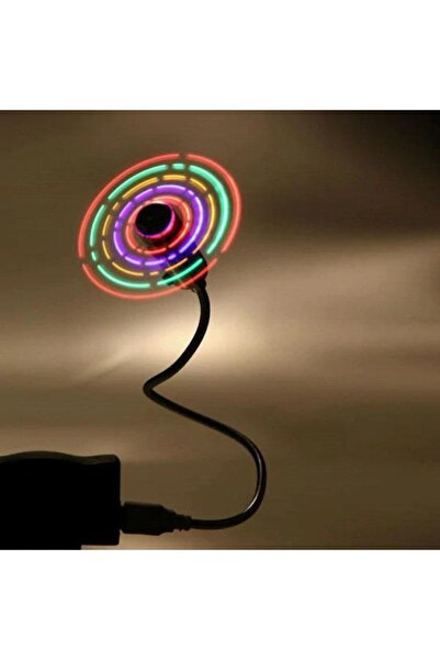 abnturk Led Işıklı Usb Fan Teleskopik Gövde Serinletici Pervane Heryöne Kolay...