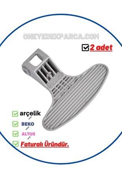 Beko D4 8101 E Çamaşır Makinesi Gri Kapak Mandalı (2 Adet)