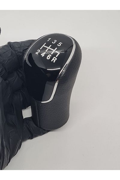 Favori Auto Parts Nissan Navara Black Leather Gear Shift Knob 6 Speed