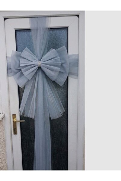 Elzem Tasarım Hediyelik Gri Pratik Kapı Tülü Aksesuar