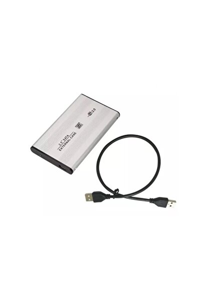 WOZLO 2.5 Usb Sata Hdd Ssd Harddisk Kutusu Aliminyum Gövde Harici Hdd Kutu - Siyah