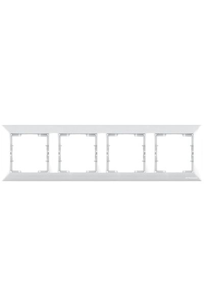 Mutlusan Candela White Quad Horizontal Frame