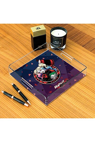 Adawall Harley Quinn Plexiglass Tray (Licensed Product by Warner Bros) 25X25Cm