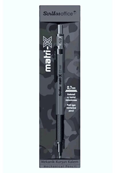 Scrikss Matri-x Versatil Kalem (mekanik Uçlu Kurşun Kalem) 0.7 Mm Gri Şeffaf ...