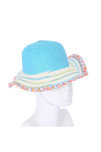 EXİZTİCARET Soft Straw Summer Children's Hat, Beach Hat
