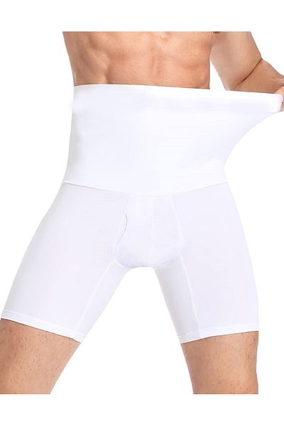 MİSTİRİK Danni Men's Regional Firming and Slimming Corset Boxer White Color