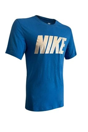 Nike t shirt blauw on sale