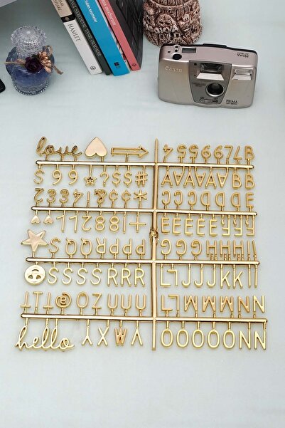 Patladı Gitti Gold Harf Seti; 121 Harf Karakterli