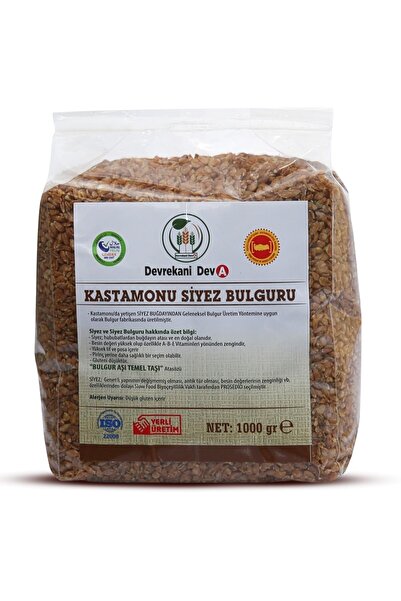 Devrekani DevA Kastamonu Pilavlık Siyez Bulguru 1 kg