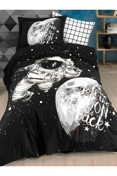 Hobby Set de husă de pilotă din poplin Galaxy Black