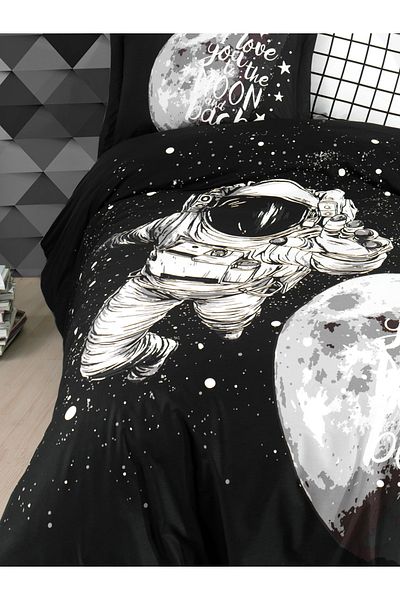 Hobby Set de husă de pilotă din poplin Galaxy Black