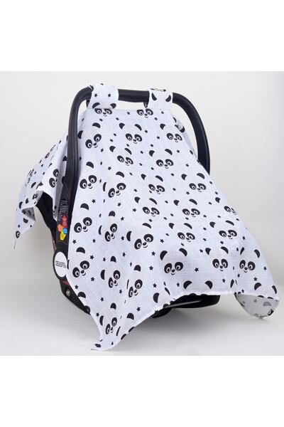 Bee collection Tek Katlı Puset Örtüsü Panda Desen