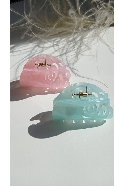 İLKYAZ مجموعة إبزيم مزلاج على شكل عظمة وردية مكونة من قطعتين