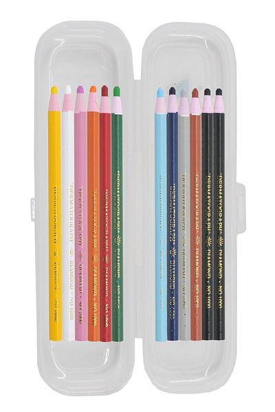 ekoset Diamond China Marker Erasable String Marking Pen Mixed Color 12 Pack
