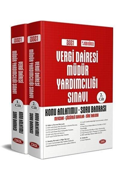 Data Yayınları Vergi Dairesi Müdür Yardımcılığı Sınavı Konu Anlatımlı Soru Ba...