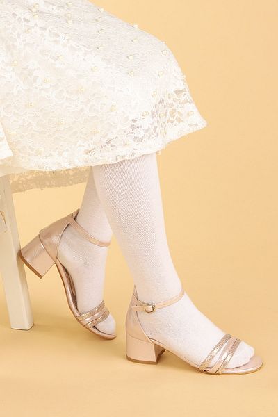 Almues Sandale Vakko 766 pentru fete - Pantofi casual cu toc de 3 cm