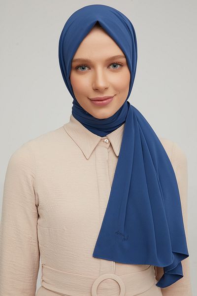 Armine Trend Medina Hedvábný šátek - Atsmıs-1003 - Modrý