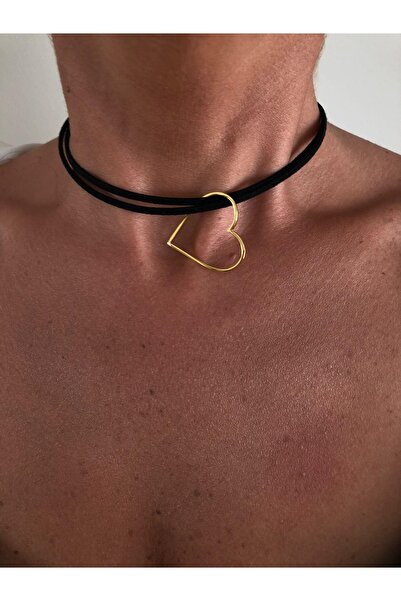 Rossetto Shoes Rs Çağla Choker Içi Boş Kalp Kolye