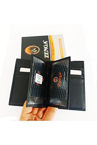 Zenga Isme Kişiye Özel Dik Deri Cüzdan Metal Roller Kalem Seti