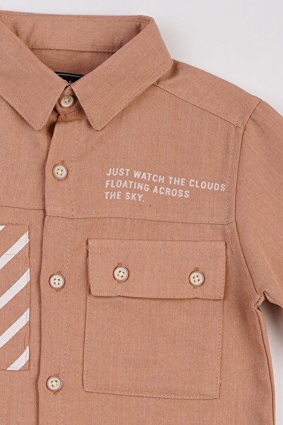 Mellow Yellow Boy's Shirt with Pocket Detail