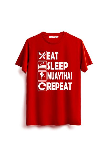 hakuof Μπλουζάκι Eat Sleep Swimming Repeat