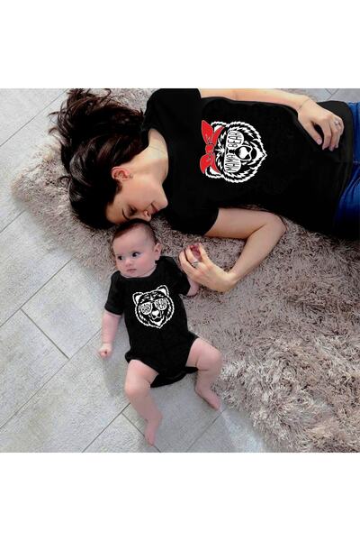 venüsdijital تيشيرت وبدلة من مجموعة Bear Mother Baby (السعر لمنتج واحد، يرجى ...