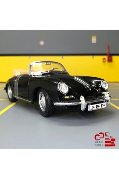 Burago Porsche 356b Cabriolet 1961 1/24 Ölçek *c&c Model Garage* Diecast Meta...